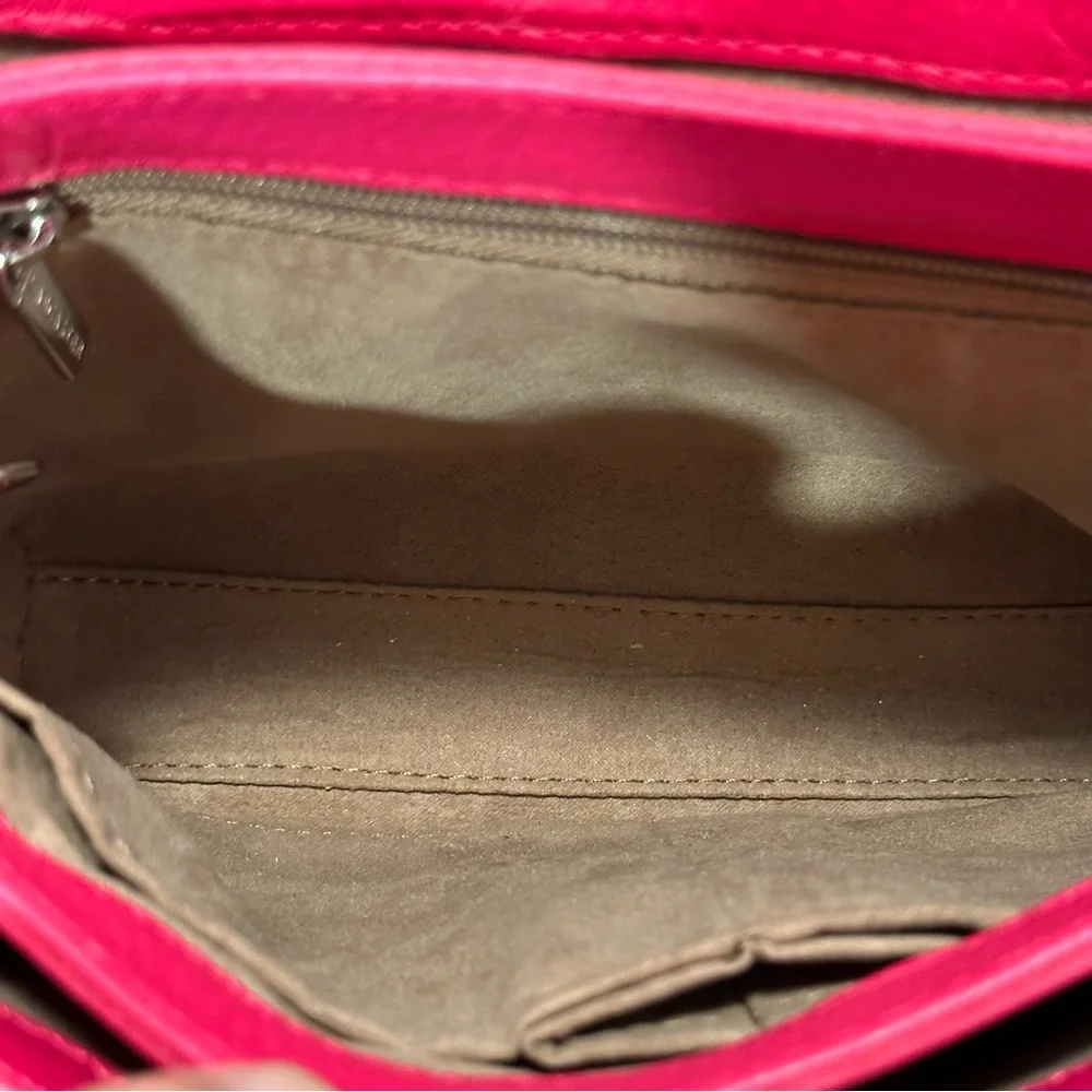 Hot Pink Lancaster Long Shoulder Purse
